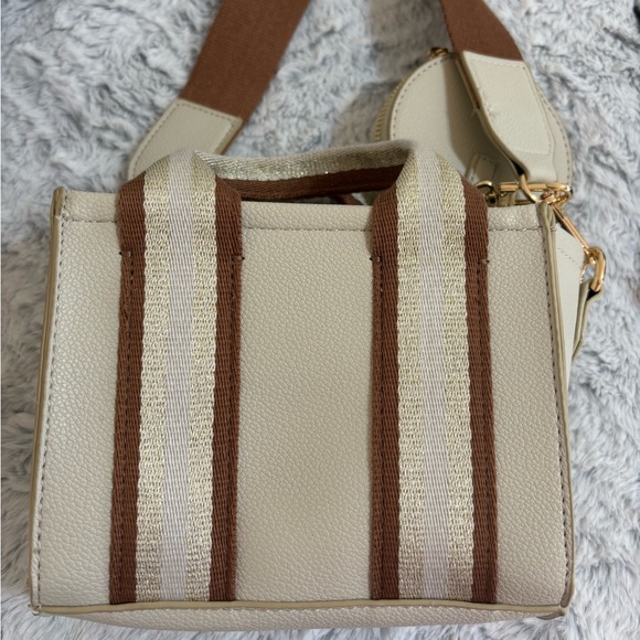 Anne Klein Small Leather Crossbody Convertible Handbag - Picture 3 of 6